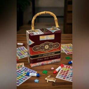 Bingo Box, Bingo Dabber Holder, Upcycled Cigar Box, Lucky Bingo Box, Bingo Lover